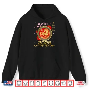TET 2026 Year of The Horse Vietnamese Lunar New Year 2026 Shirt 2 Hoodie TET 2026 Year of The Horse Vietnamese Lunar New Year 2026 Shirt