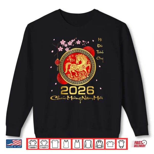 Sweatshirt TET 2026 Year of The Horse Vietnamese Lunar New Year 2026 Shirt