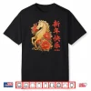 Red Flowers Chinese New Year 2026 Year of The Horse 2026 Shirt