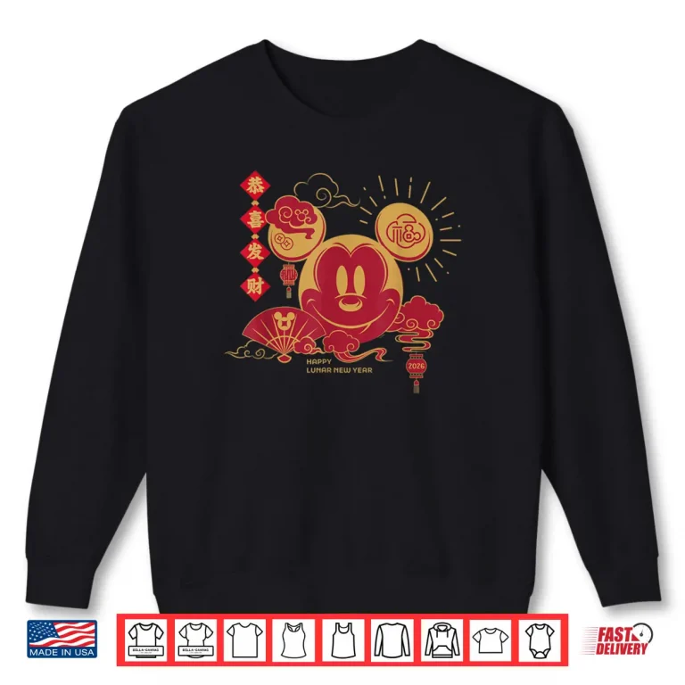Sweatshirt Mouse Chinese Happy Lunar New Year 2026 Shirt