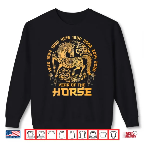 Sweatshirt Lunar Chinese New Year 2026 Funny Year of The Horse Zodiac Shirt