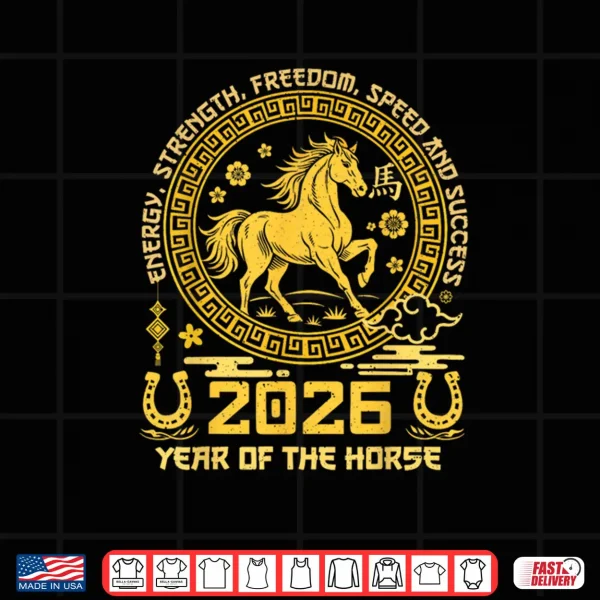 Design Happy Lunar Chinese New Year of The Horse 2026 Zodiac Shirt