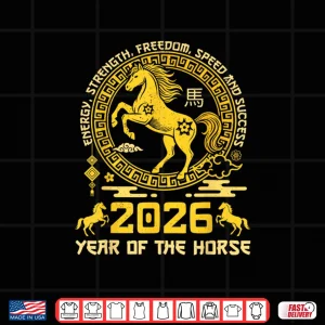Design Happy Lunar Chinese New Year of The Horse 2026 Shirt