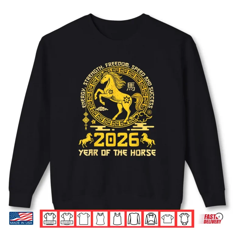 Sweatshirt Happy Lunar Chinese New Year of The Horse 2026 Shirt