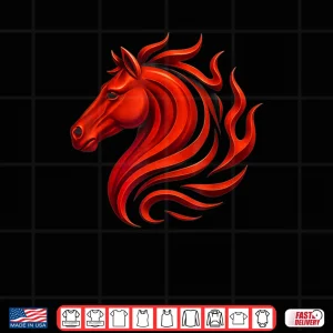 Design Fire Horse Chinese Zodiac Symbol 2026 Lunar New Year Shirt