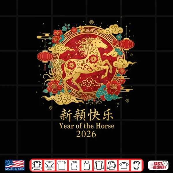 Design Chinese New Year 2026 Year of The Horse Shirt