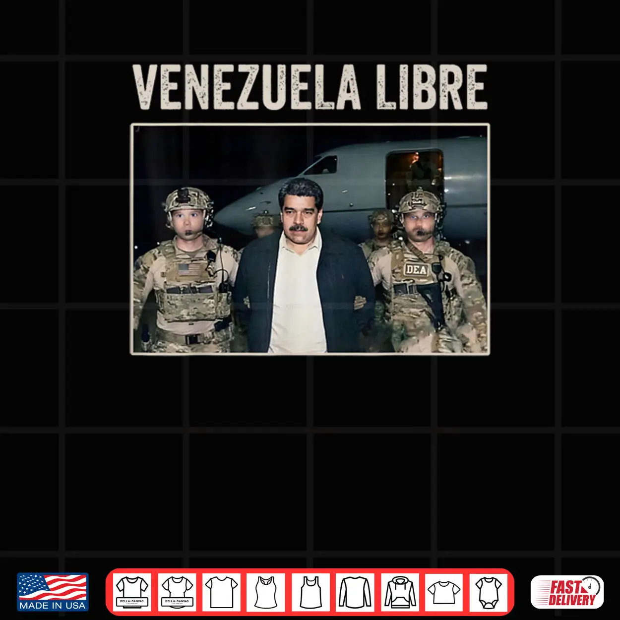 Venezuela Libre Nicolas Maduro Captured Shirt Venezuela Libre Nicolas Maduro Captured Shirt