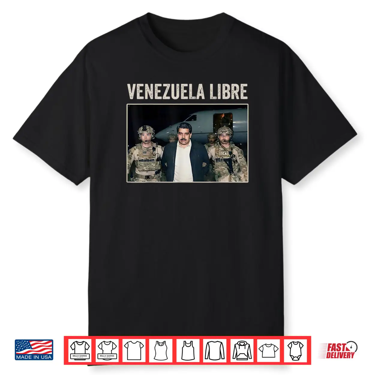 Venezuela Libre Nicolas Maduro Captured Shirt Venezuela Libre Nicolas Maduro Captured Shirt