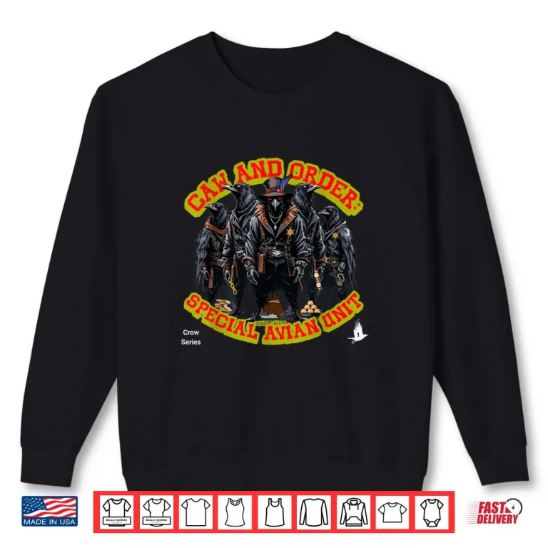 Sweatshirt Crow Apparel Special Avian Unit Tactical Bird Squad Shirt