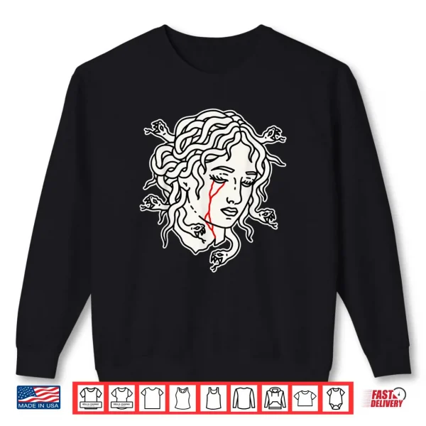 Sweatshirt Medusa Head Tattoo Flash Shirt