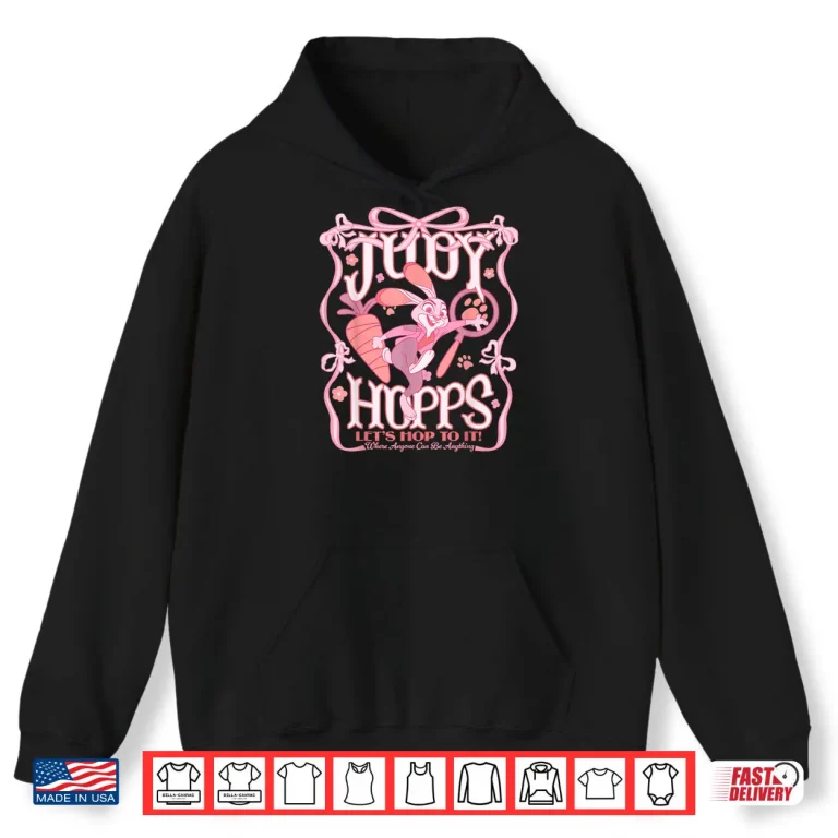Judy Hopps Let's Hop to It Pink Ribbons Shirt 2 Hoodie Judy Hopps Lets Hop to It Pink Ribbons Shirt