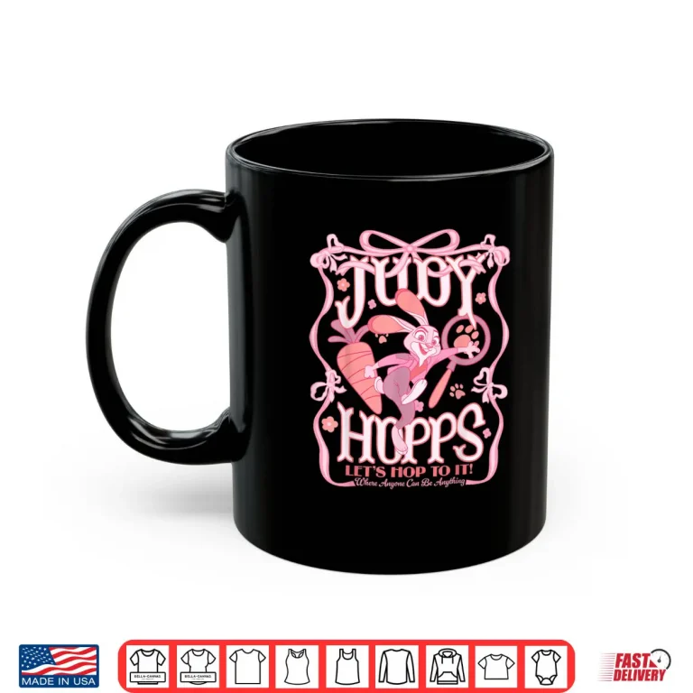 Judy Hopps Let's Hop to It Pink Ribbons Shirt 3 Mug Judy Hopps Lets Hop to It Pink Ribbons Shirt