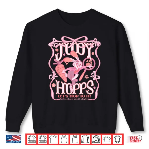 Sweatshirt Judy Hopps Lets Hop to It Pink Ribbons Shirt