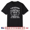 95th Birthday Gift Legend Born in January 1931 95 Yrs Old Shirt
