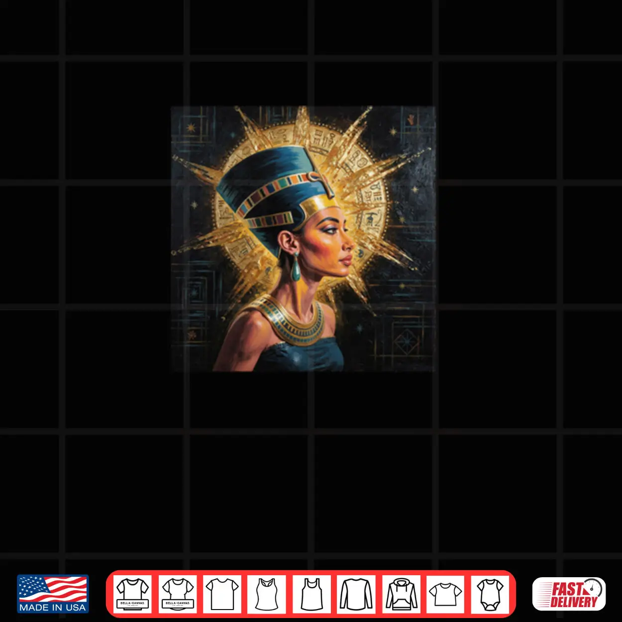 Nefertiti African American Black Queen Shirt Nefertiti African American Black Queen Shirt