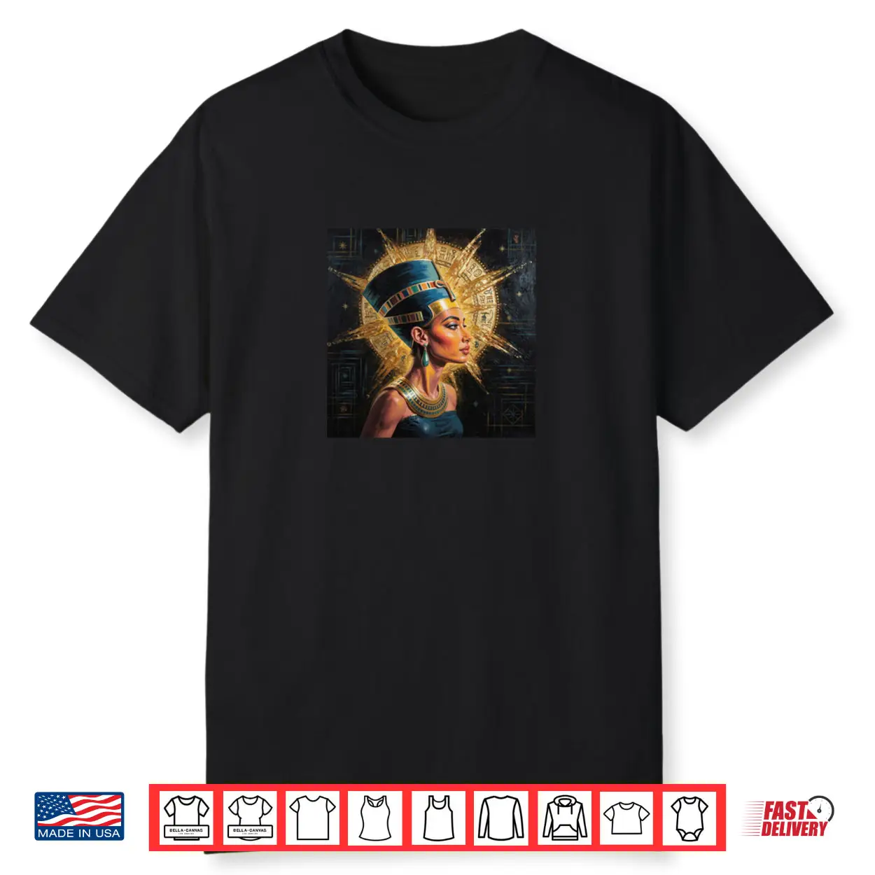 Nefertiti African American Black Queen Shirt Nefertiti African American Black Queen Shirt