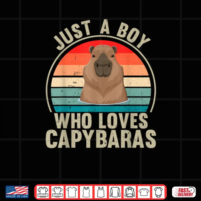 Design Just A Boy Who Loves Capybaras Recto Capybara Lover Shirt