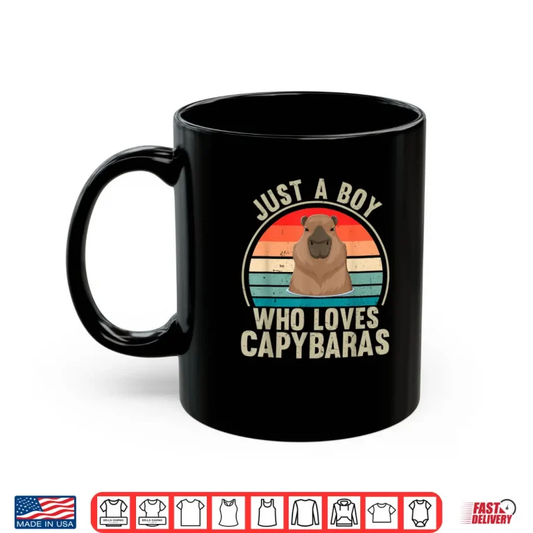 Mug Just A Boy Who Loves Capybaras Recto Capybara Lover Shirt