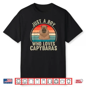 Just A Boy Who Loves Capybaras Recto Capybara Lover Shirt