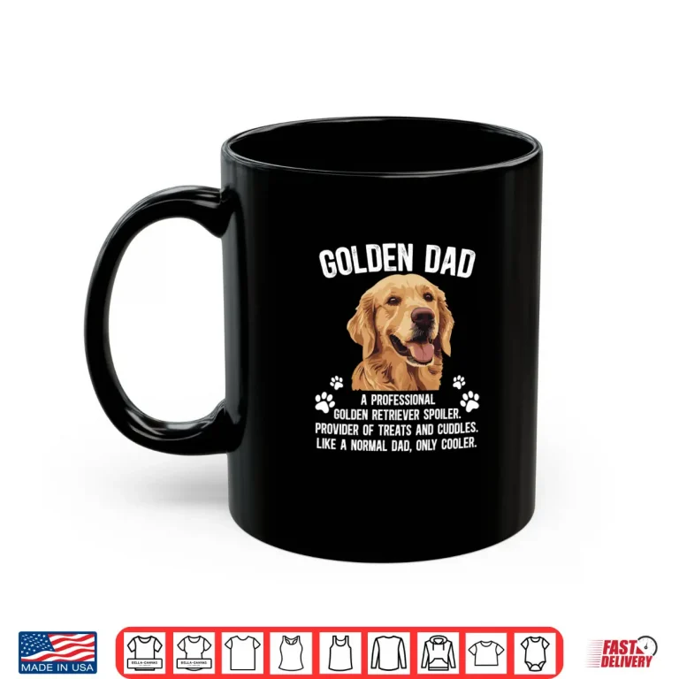 Mug Golden Dad Definition Golden Retriever Dad Long Shirt