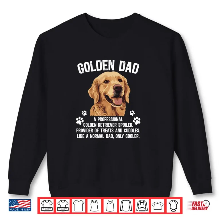 Sweatshirt Golden Dad Definition Golden Retriever Dad Long Shirt