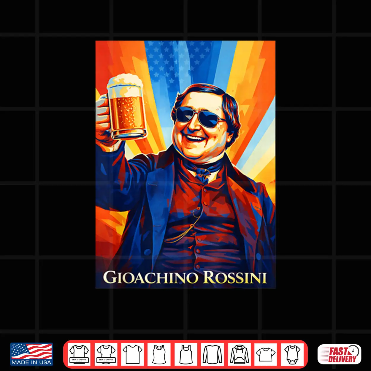 Gioachino Rossini Composer Shirt Gioachino Rossini Composer Shirt