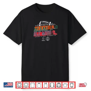 Miami Hurricanes v Ole Miss Rebels Fiesta Bowl 2026 CFP Semi Shirt