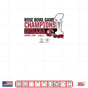 Design Indiana 2025 26 College Football Playoff Rose Bowl Trophy Shirt