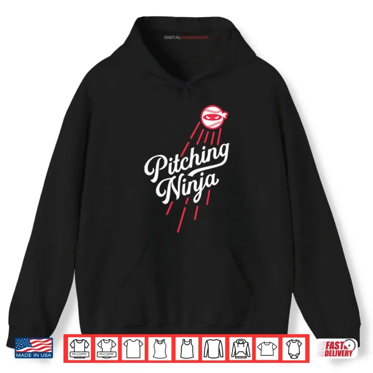 Hoodie Los Angeles Dodgers Pitching Ninja Shirt