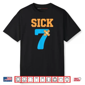 Sick Seven Meme Six Seven Sick 7 Funny Bandage Shirt