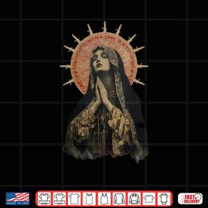 Stained Glass Madonna Prayer Faith Shirt 3 Design Stained Glass Madonna Prayer Faith Shirt