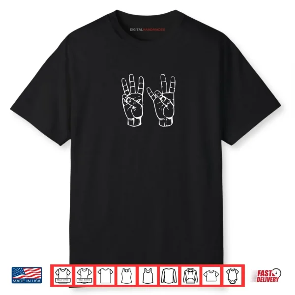 Six Seven 6 7 Internet Memes American Sign Language Raglan Shirt