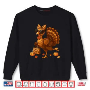 Leopard Turkey with Sunglasses Funny Thanksgiving Shirt 1 Sweatshirt Leopard Turkey with Sunglasses Funny Thanksgiving Shirt