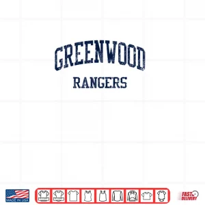 Greenwood High School HS Midland TX Vintage Sports Long Shirt 3 Design Greenwood High School HS Midland TX Vintage Sports Long Shirt