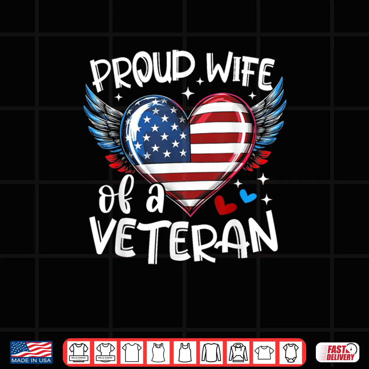Proud Wife of a Veteran American Flag Heart Veterans Day Shirt Proud Wife of a Veteran American Flag Heart Veterans Day Shirt