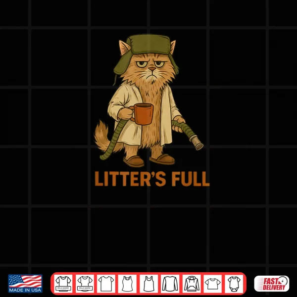 Design Litters Full Cat Parody Shirt