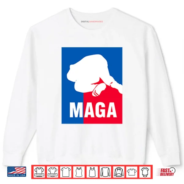 Sweatshirt Loudmouth Face Plant MAGA Shirt