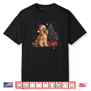 Cocker Spaniel Dog Christmas Tree Funny Shirt