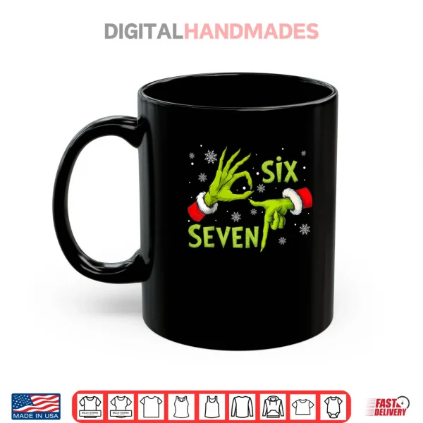 Six Seven 67 Meme 6 7 Christmas Elf Hand Funny Shirt 3 Mug Six Seven 67 Meme 6 7 Christmas Elf Hand Funny Shirt