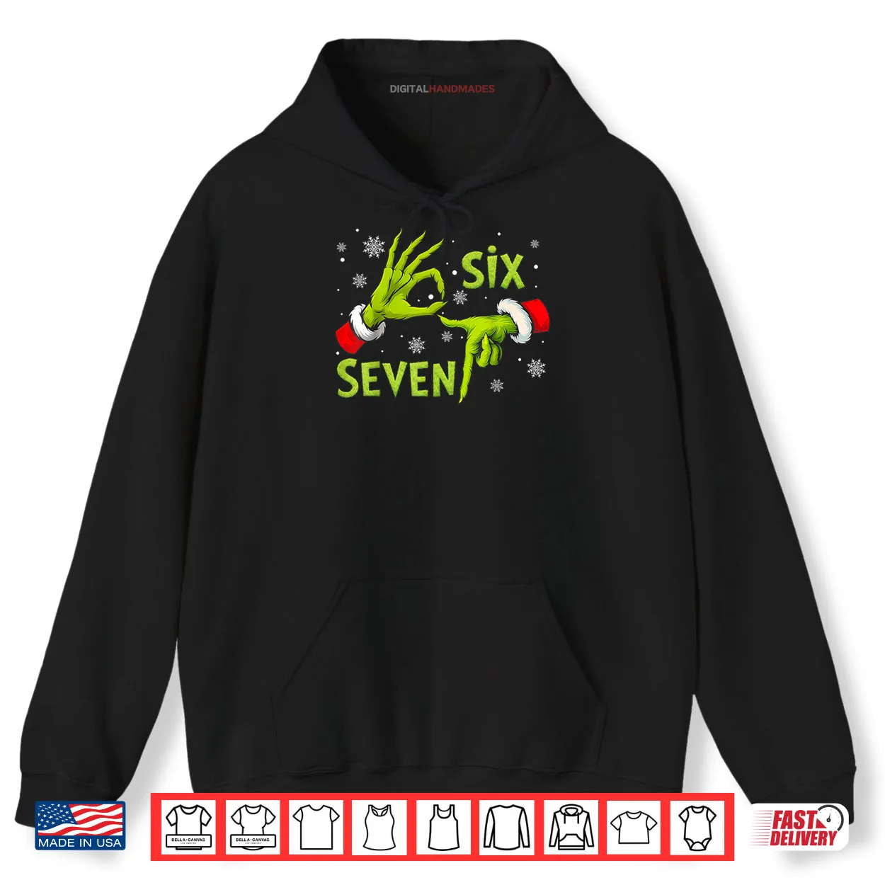 Six Seven 67 Meme 6 7 Christmas Elf Hand Funny Shirt Six Seven 67 Meme 6 7 Christmas Elf Hand Funny Shirt