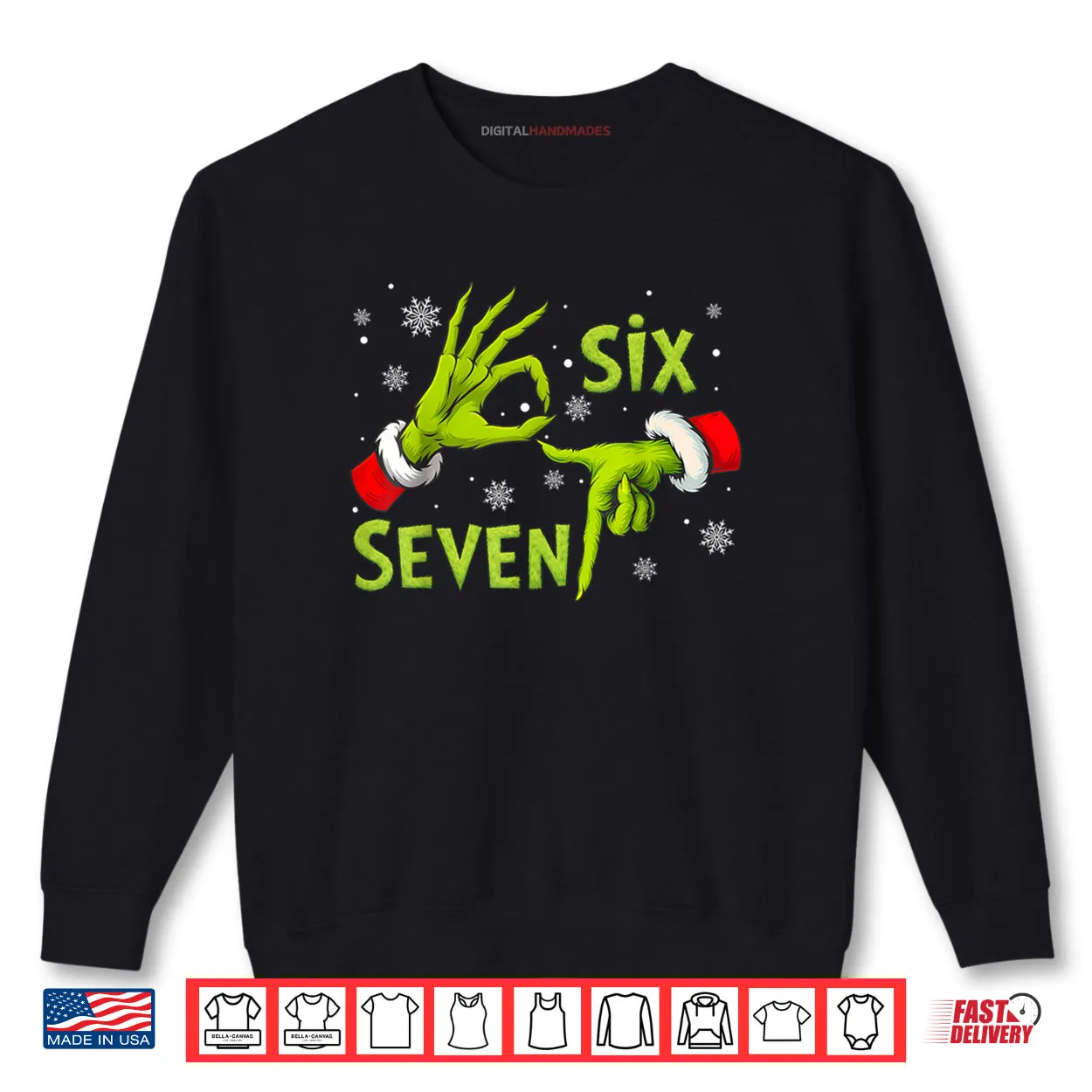 Six Seven 67 Meme 6 7 Christmas Elf Hand Funny Shirt Six Seven 67 Meme 6 7 Christmas Elf Hand Funny Shirt