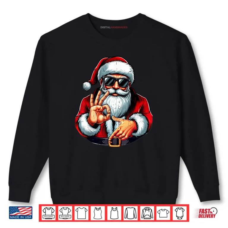 Sweatshirt Six Seven 6 7 Meme Santa Christmas Shirt