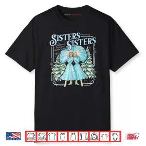 Sisters White Xmas Merry Christmas Snowflake Pajamas Holiday Shirt