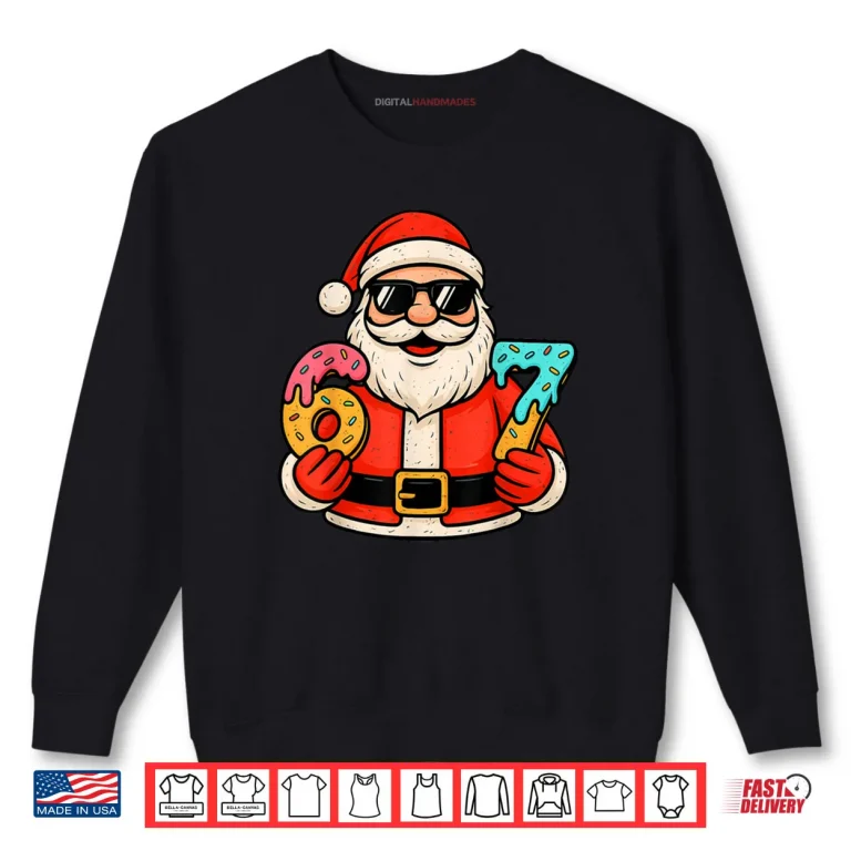 Sweatshirt Santa 67 Ice Cream Drip Christmas Xmas Teens Shirt