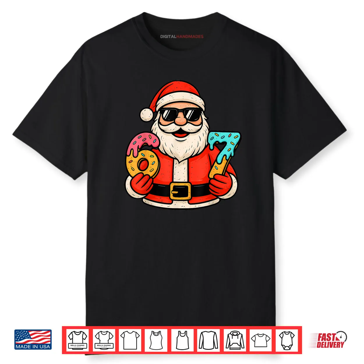 Santa 67 Ice Cream Drip Christmas Xmas Teens Shirt Santa 67 Ice Cream Drip Christmas Xmas Teens Shirt
