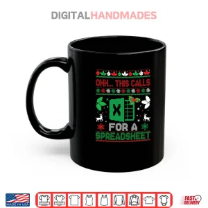Oh This Calls For A Spreadsheet Christmas Sweater Excel Shirt 3 Mug Oh This Calls For A Spreadsheet Christmas Sweater Excel Shirt