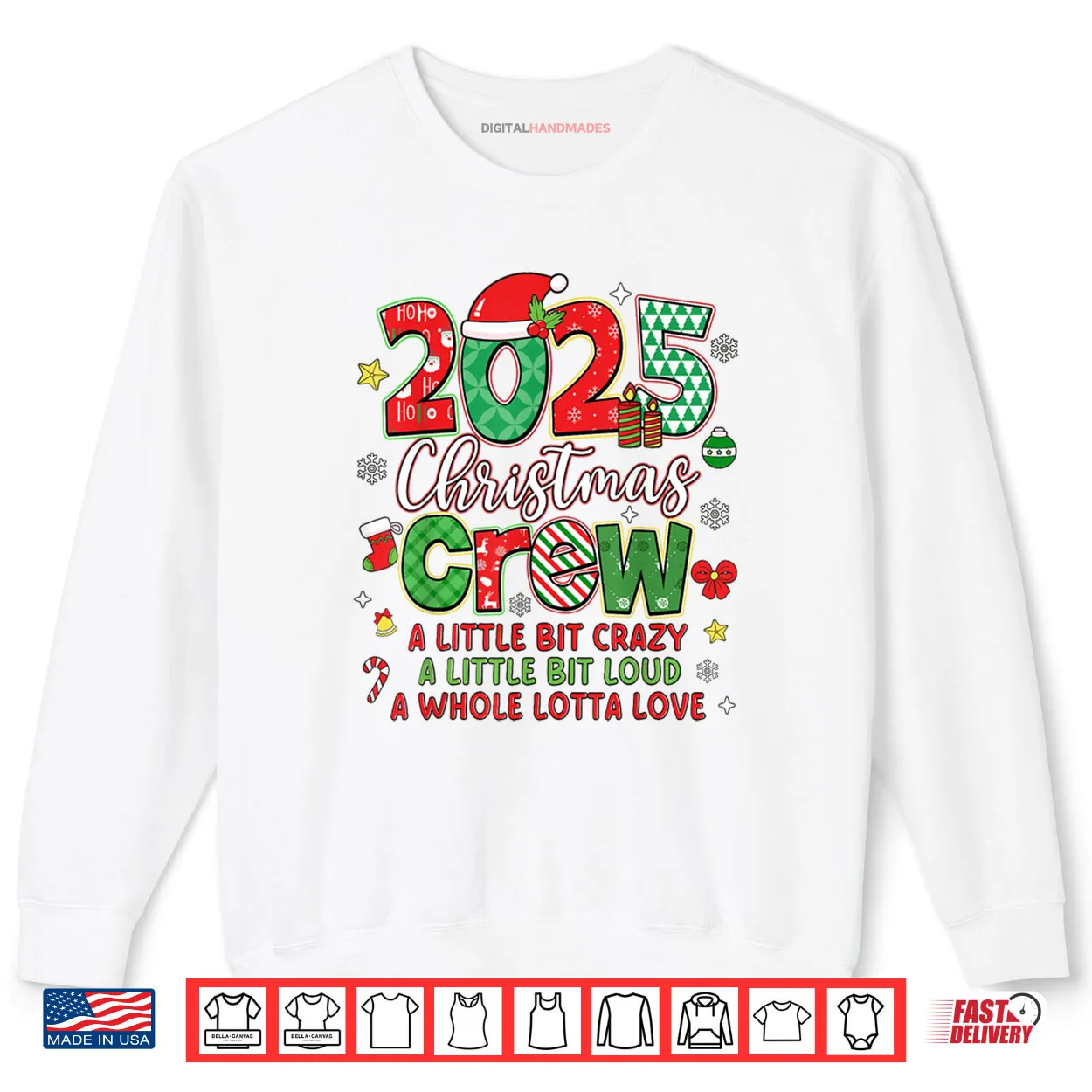 Christmas Crew 2025 Family Christmas Xmas Pajamas Matching Shirt Christmas Crew 2025 Family Christmas Xmas Pajamas Matching Shirt