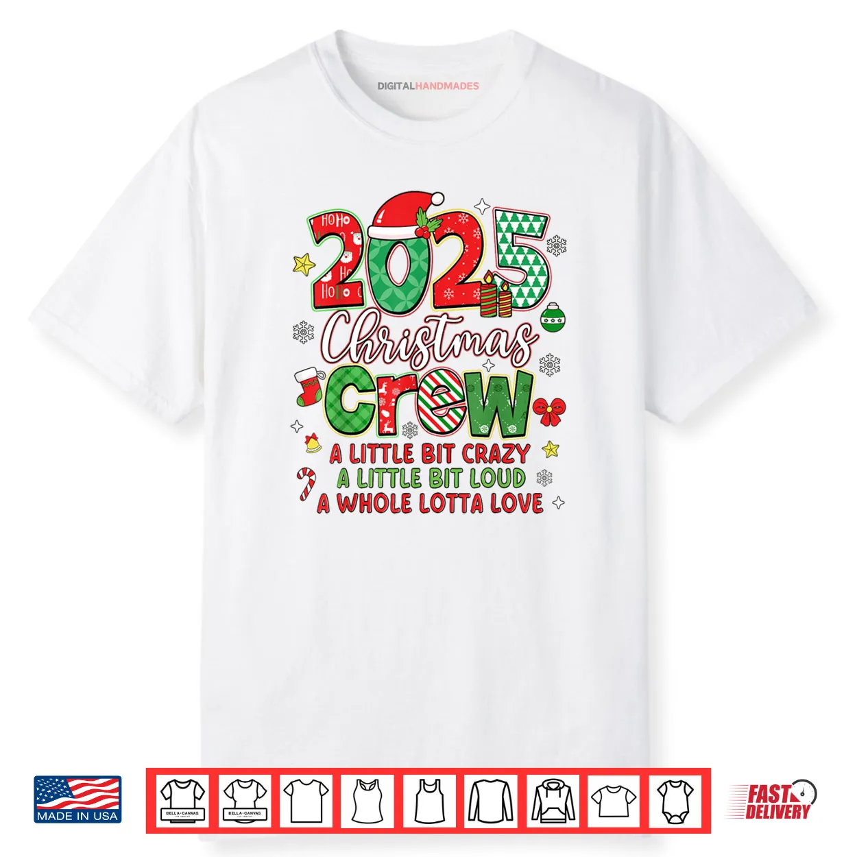 Christmas Crew 2025 Family Christmas Xmas Pajamas Matching Shirt Christmas Crew 2025 Family Christmas Xmas Pajamas Matching Shirt