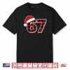 67 Meme Funny Christmas Red Plaid Xmas Pajamas Slang Shirt