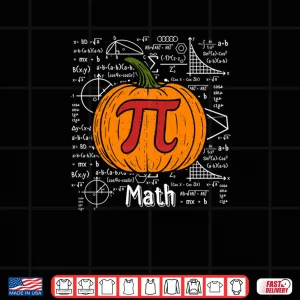 Design Pumpkin Pie Math Thanksgiving Halloween Pi Day Shirt